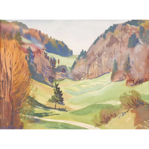 Albert Nyfeler — Herbstliche Landschaft.