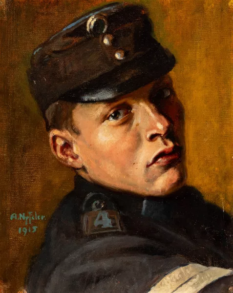Albert Nyfeler — Bildnis eines jungen Sanitätskorporals. 1915