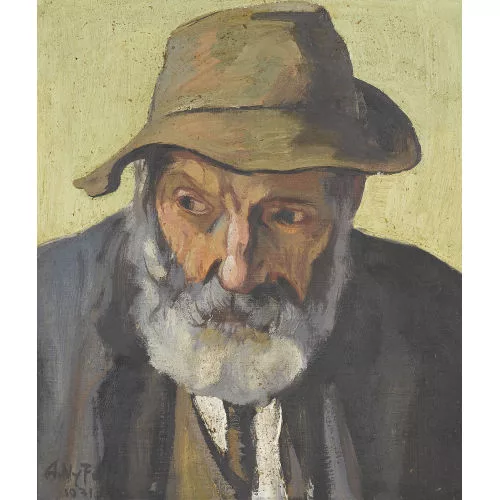 Albert Nyfeler — Porträt eines alten Bauern.