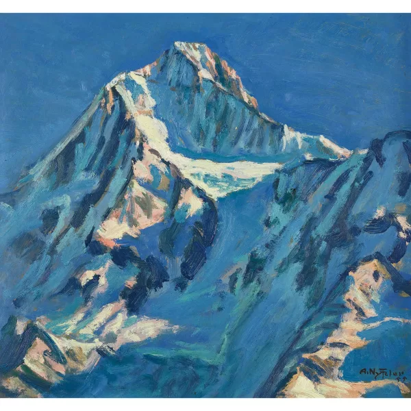 Albert Nyfeler — "Bietschhorn (Winterabend und Lauchernalp)".