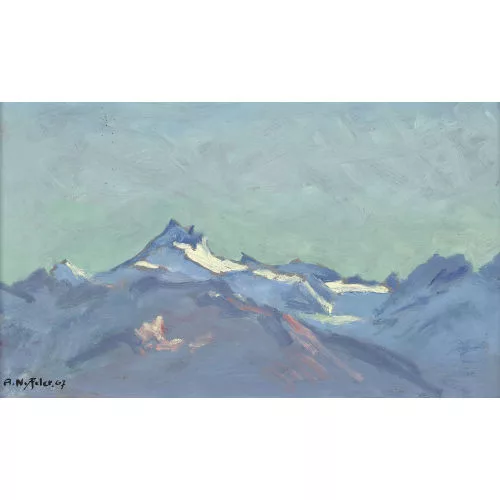 Albert Nyfeler — Weisshorn im Abendlicht.
