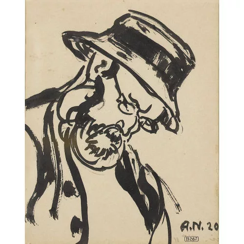 Albert Nyfeler — Alter bärtiger Mann mit Brille.