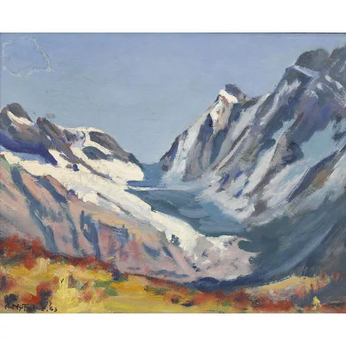 Albert Nyfeler — "Lötschenlücke von Kippel aus".