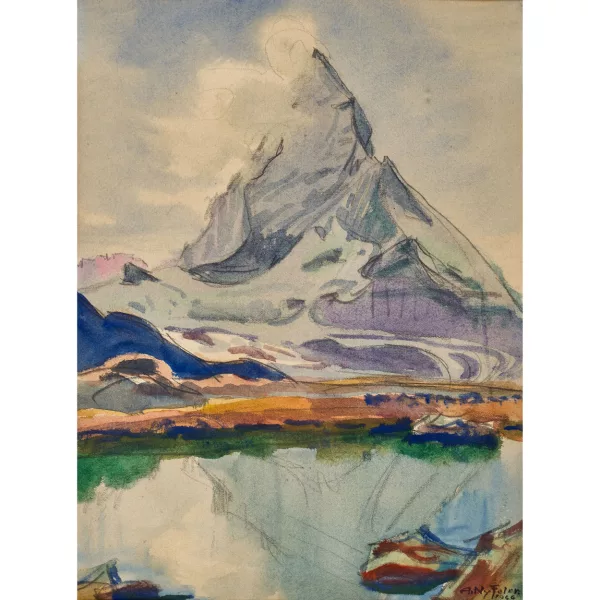 Albert Nyfeler — "Matterhorn (mit Riffelsee)".
