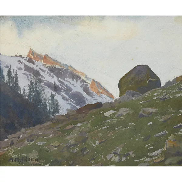 Albert Nyfeler — Sommerliche Bergpartie.