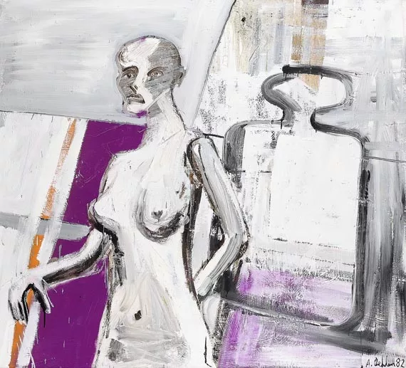 Albert Oehlen — Frau als Eichamt