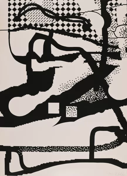Albert Oehlen — Ohne Titel (Computerbild), 1992