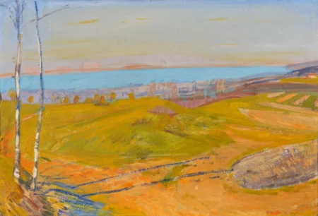 Vorfrühling über dem Zürichsee (Erlenbach), um 1920/30