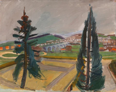 Herisau mit Viadukt, um 1915-20