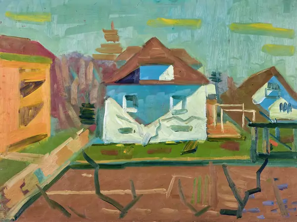 «Demonstration (Hausgarten)» – um 1960 – Albert Pfister