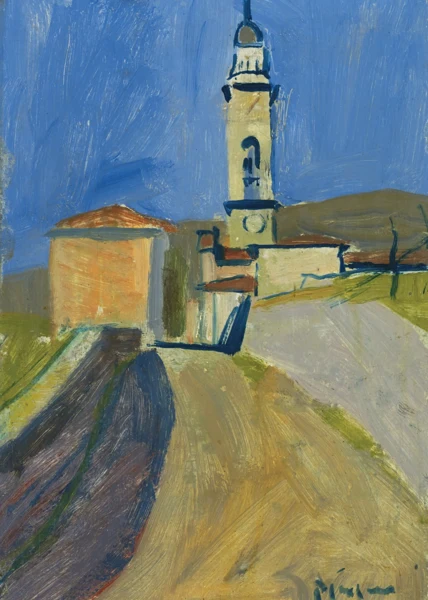 Albert Pfister — Kirche im Tessin