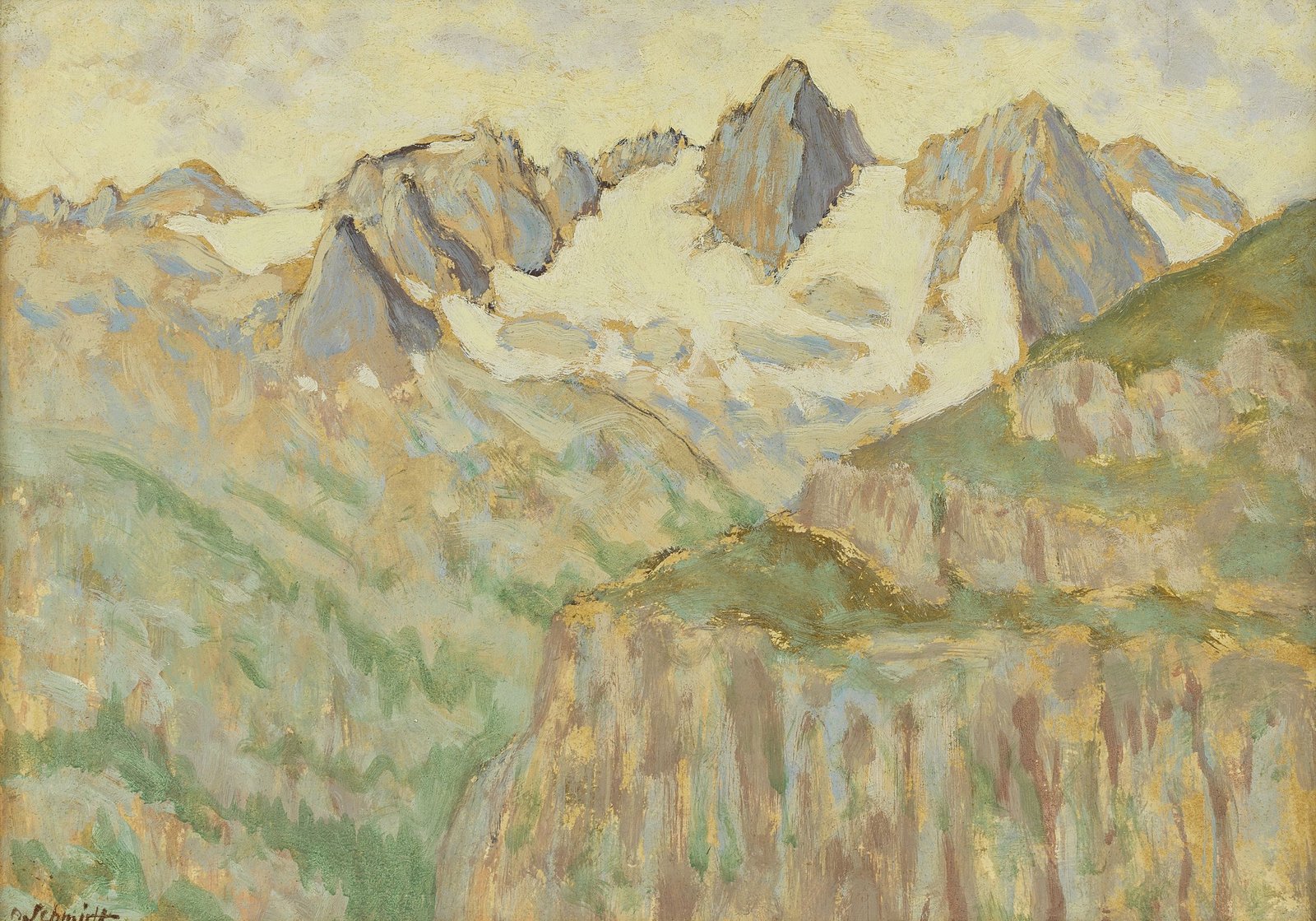 Les cimes enneigées