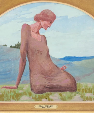 Femme dans un pré