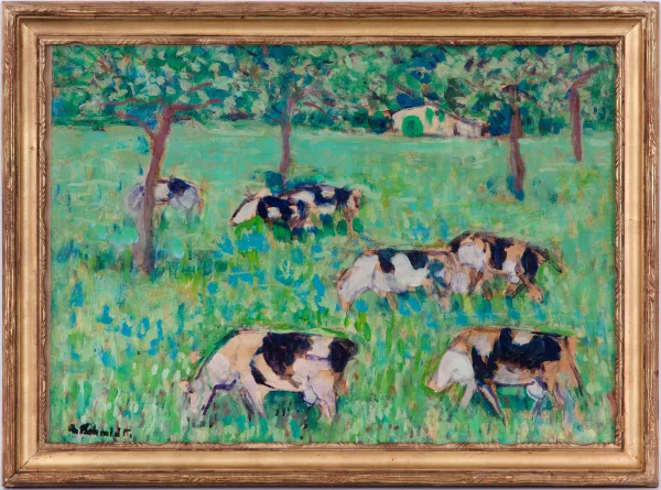 Albert Schmidt — Vaches au pré