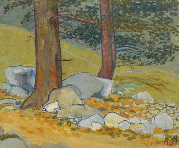 Albert Schmidt — Arbres et rochers