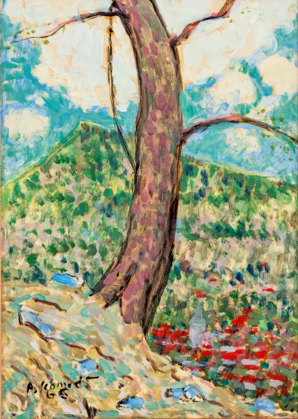 Albert Schmidt — Arbre dans un champs