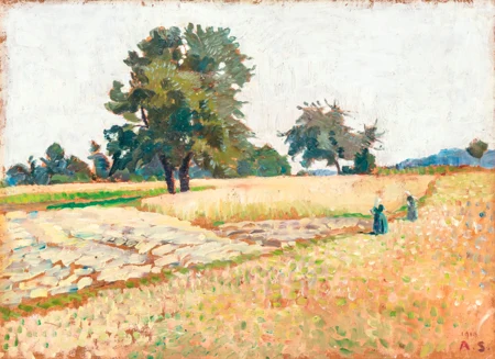 Paysage de campagne animé