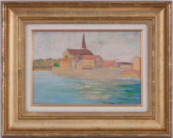 Albert Schmidt — Paysage fluvial,