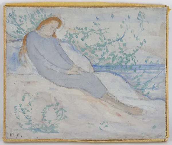 Albert Schmidt — Femme sur les rochers