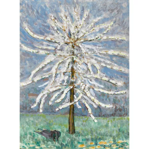 Albert Schmidt — Blühender Obstbaum.