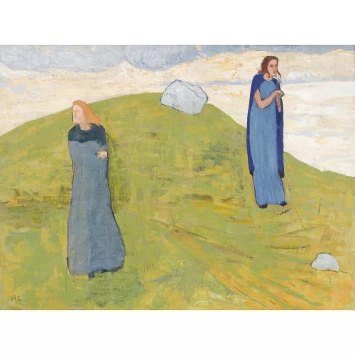 Albert Schmidt — Zwei Frauen im Gebirge.
