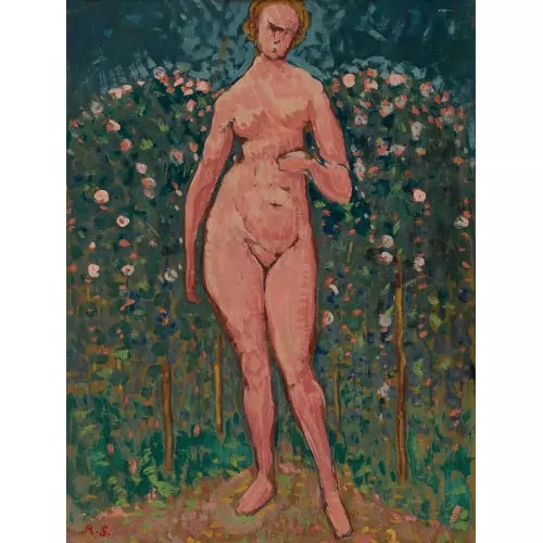 "Nu devant le rosier"
