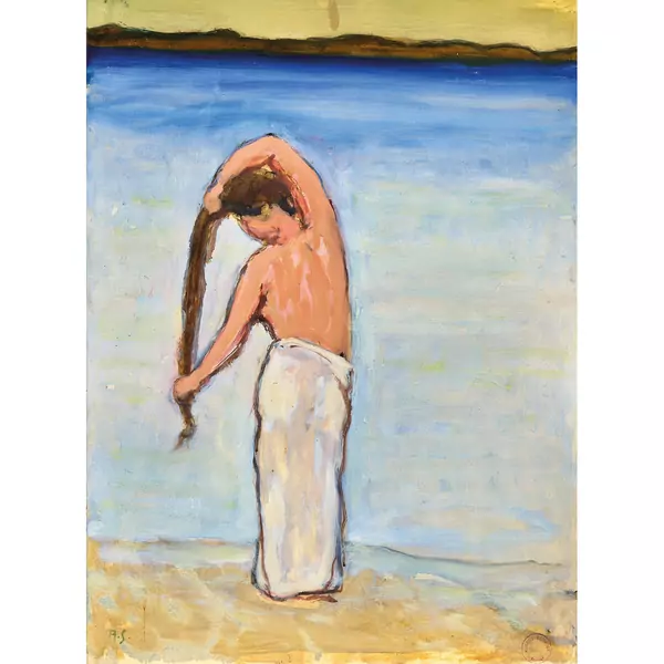 Femme au bord de l'eau