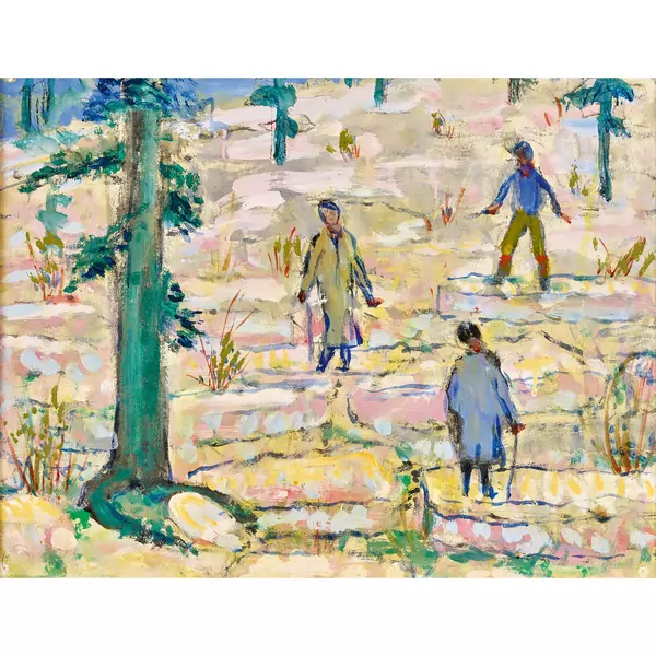 Promeneur dans la forêt