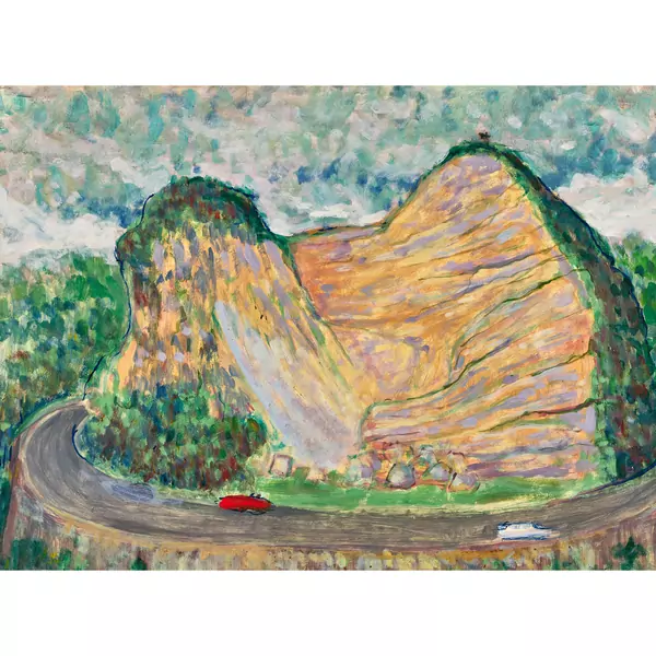 La route dans les montagnes