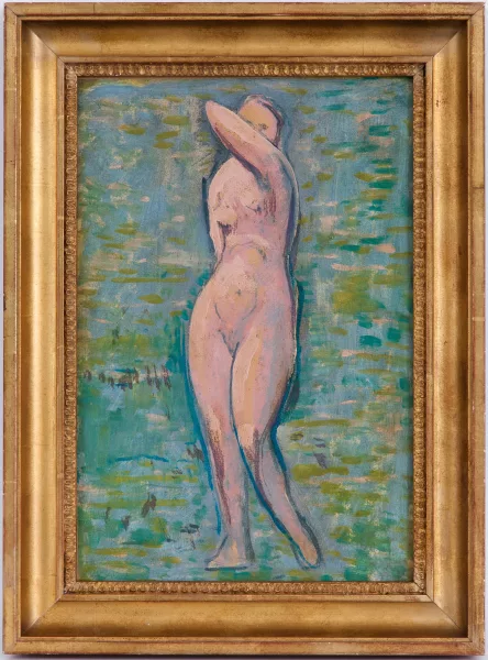 Albert Schmidt — Jeune femme nue dans la verdure