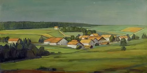 ALBERT SCHNYDER — Le hameau. 1981. — Koller Auktionen