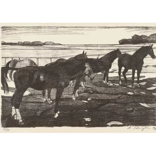 Albert Schnyder — Pferde im Jura.