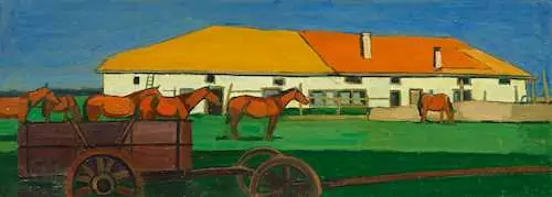 ALBERT SCHNYDER — La Maison basse. 1950. — Koller Auktionen