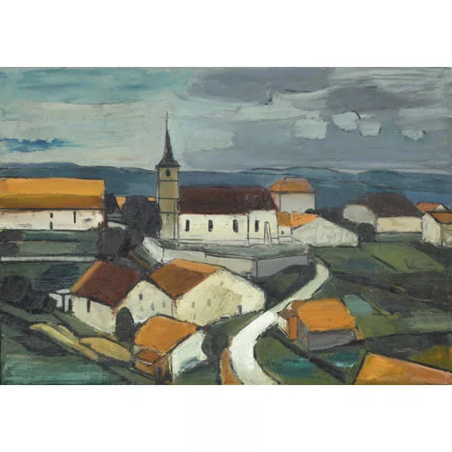 Albert Schnyder — "Le village de St-Brais".