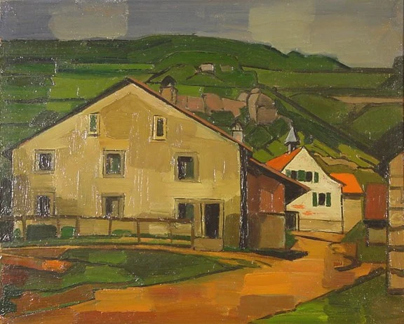Albert Schnyder — Paysage à Ocourt, 1951