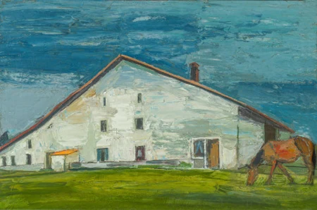 Grande Ferme avec cheval, 1958