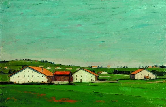 Albert Schnyder — Les blanches maisons (Bémont), 1944-45