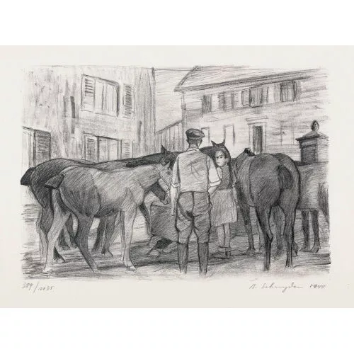 Albert Schnyder — An der Tränke.