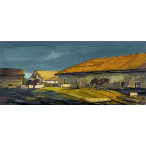 "Chevaux après l′orage"