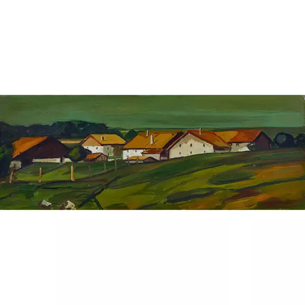 "Paysage au ciel argenté"