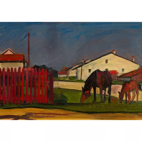 "Chevaux sur la route"