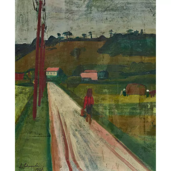 Mädchen auf dem Weg nach Hause