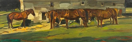 Devant les écuries, 1966