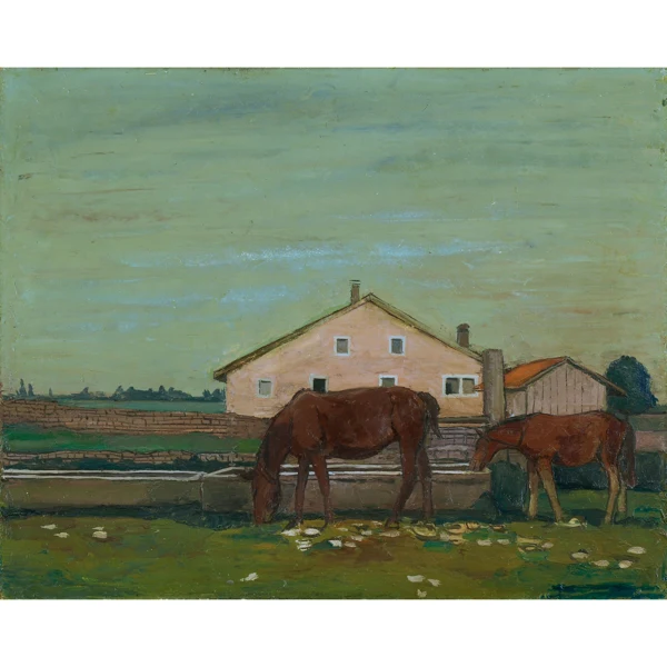 Albert Schnyder — PFERD MIT FOHLEN, 1944-45 HORSE WITH COLT, 1944-45