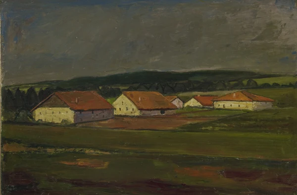 Albert Schnyder — Paysage au ciel gris, 1981