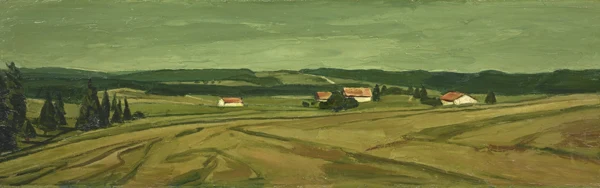 Albert Schnyder — Paysage au ciel argenté, 1972