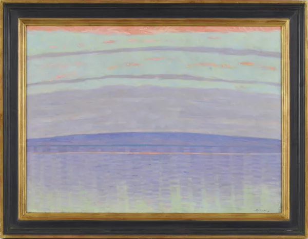 Albert Silvestre — Le Léman au crépuscule