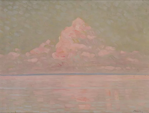 Albert Silvestre — Lac au levé du soleil,