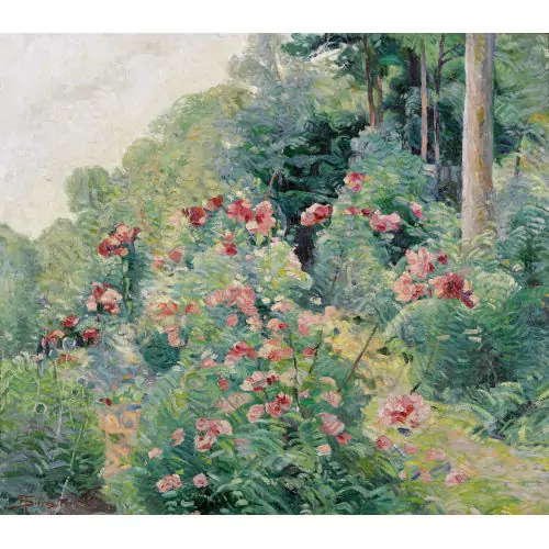 Waldrand bei Yvoire mit Blumen