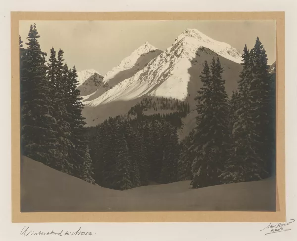 Albert Steiner — Winterabend bei Arosa